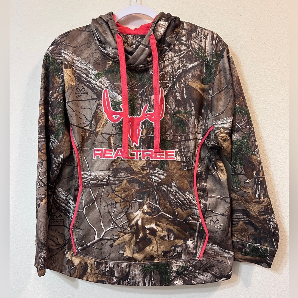 Realtree Kids Camo Hoodie with Pink Accents